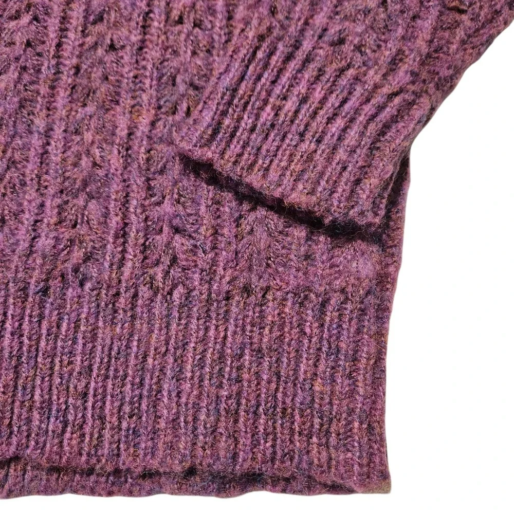 Best Mountain Purple Knit‎ Open Stitch Pullover Sweater Women's Size U